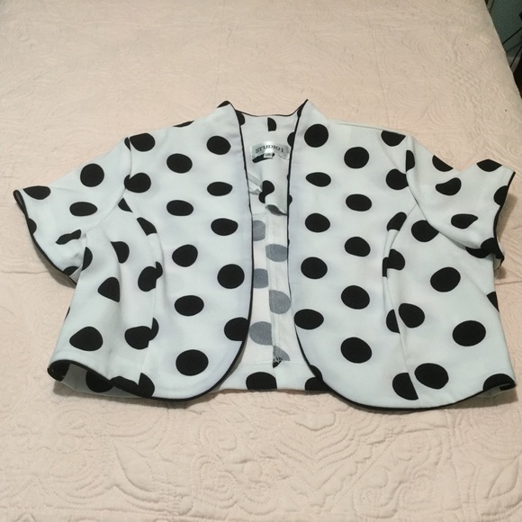 Studio 1 - Black & White Polka Dot Dress - SOLD - Picture 5 of 11